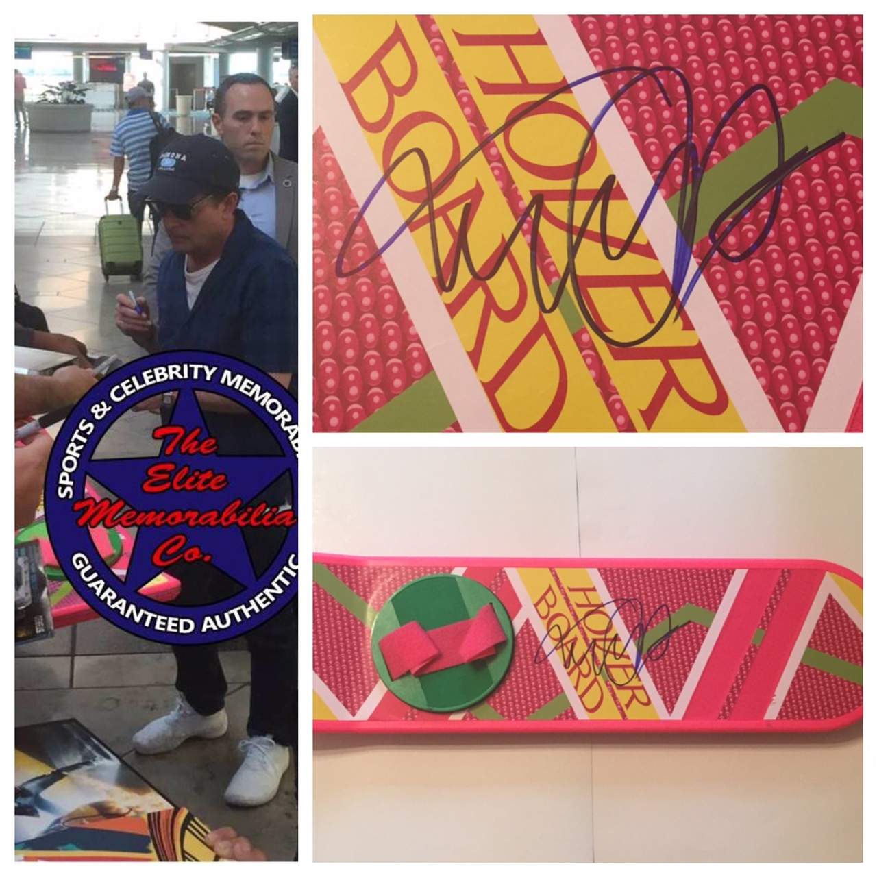 MICHAEL J FOX SIGNED BACK TO THE FUTURE HOVERBOARD HOVER BOARD