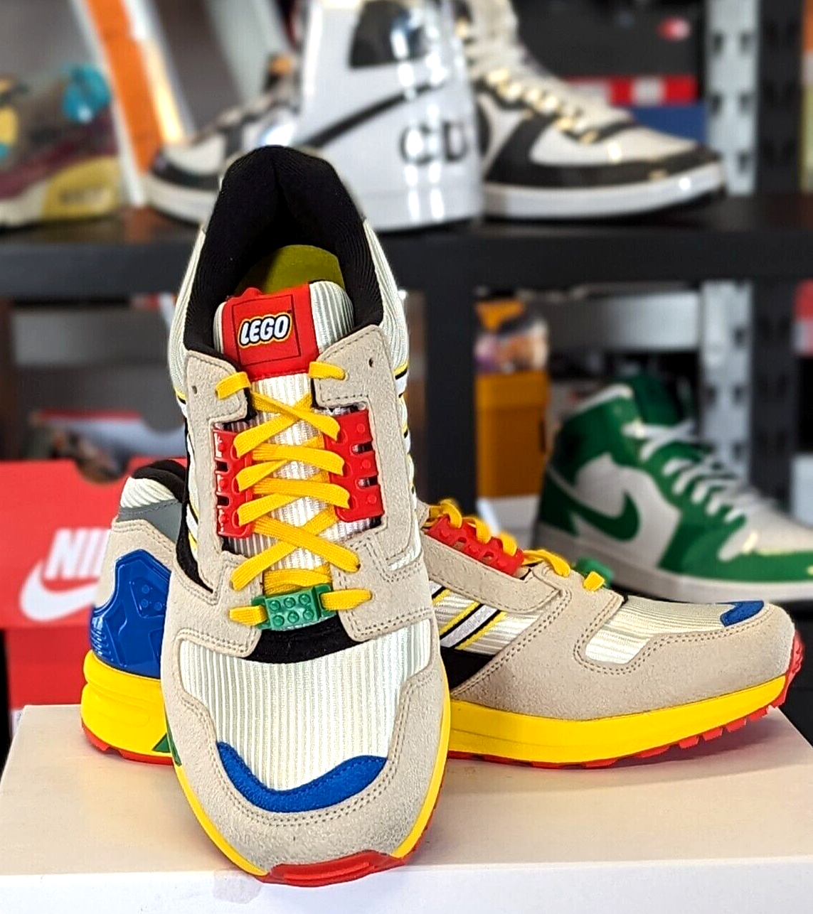 Adidas ZX 8000 LEGO Limited Edition Shoes Men's Size 13.5. FZ3482