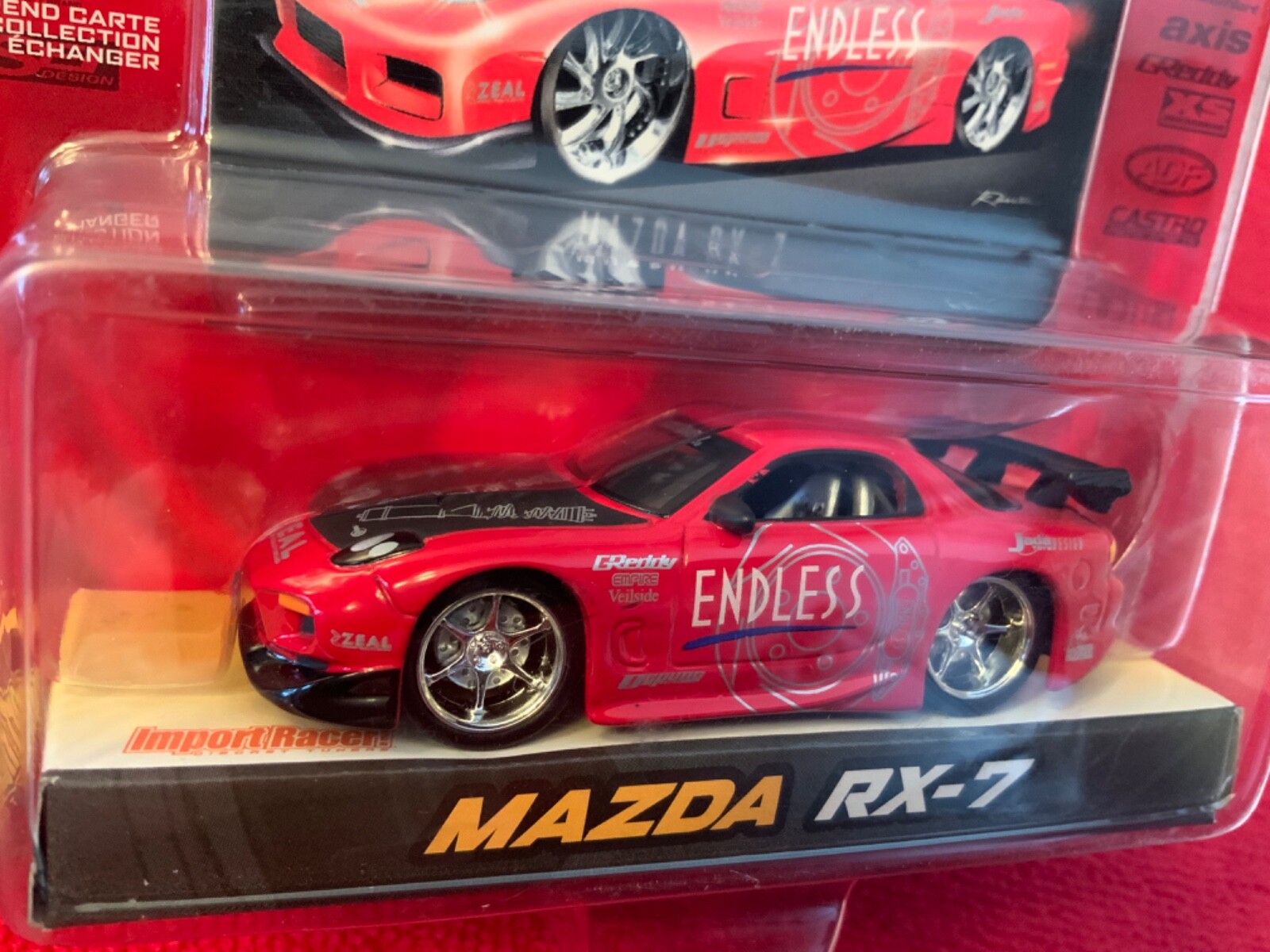 Jada Toys Mazda RX-7 Import Racer Street Race Tuner Rare Red New 1