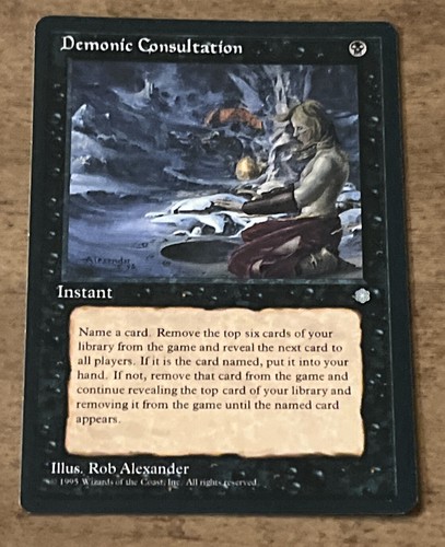 MtG - Magic the Gathering - DEMONIC CONSULTATION - Ice Age #9