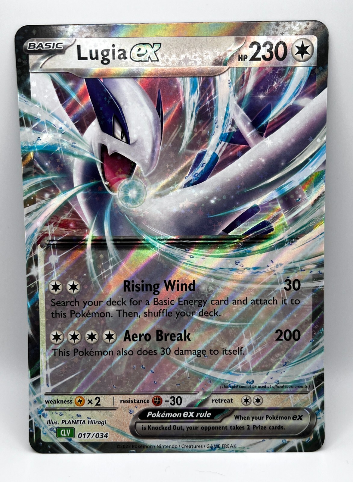 Pokémon OVERSIZE Card 2023 Lugia EX CLV 017/034 Jumbo Card | eBay