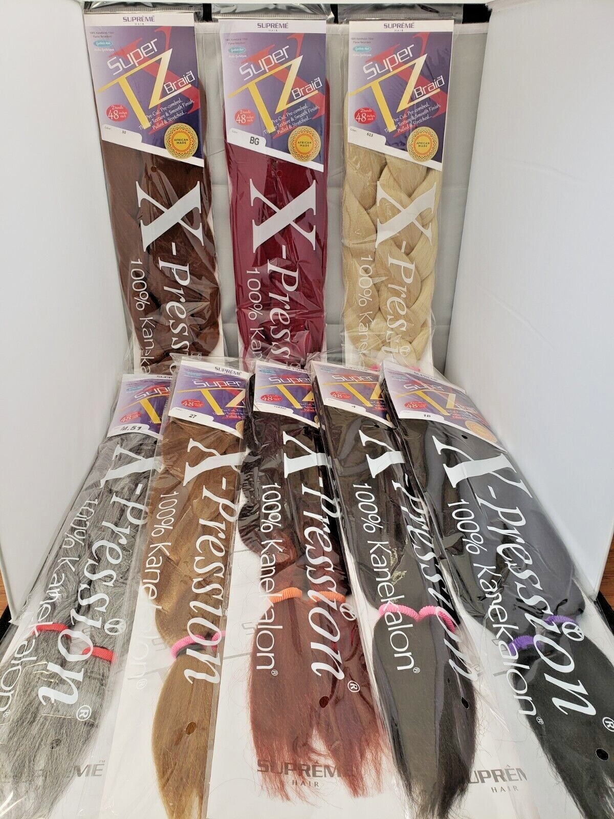 SUPER X TZ BRAID (2 BUNDLES/48 INCH EACH) - PRE-STRETCHED