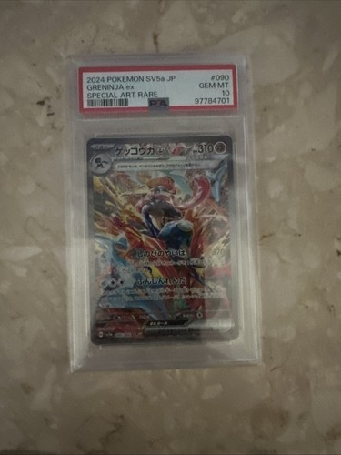 PSA 10 Greninja ex SAR 090/066 Crimson Haze sv5a Pokemon Card