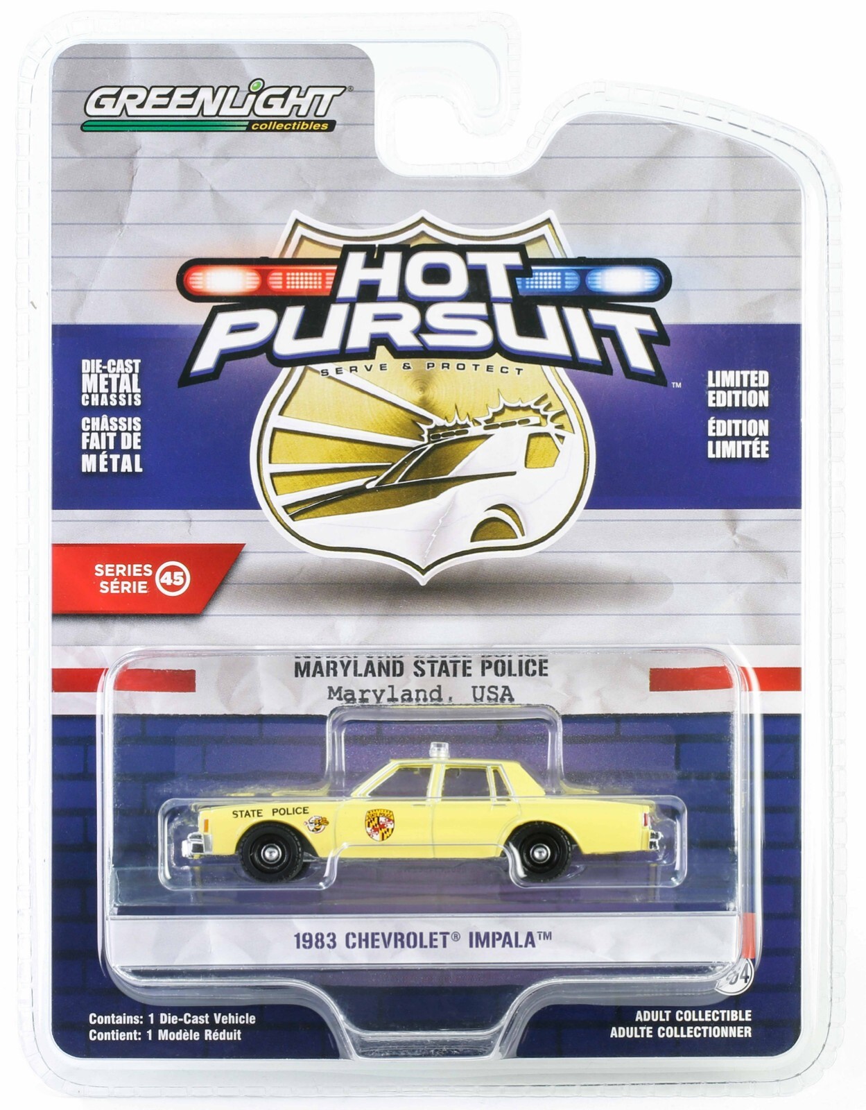 ミニカー BUBY art.1009 CHEVROLET IMPALA POLICIA 1982 Chevrolet