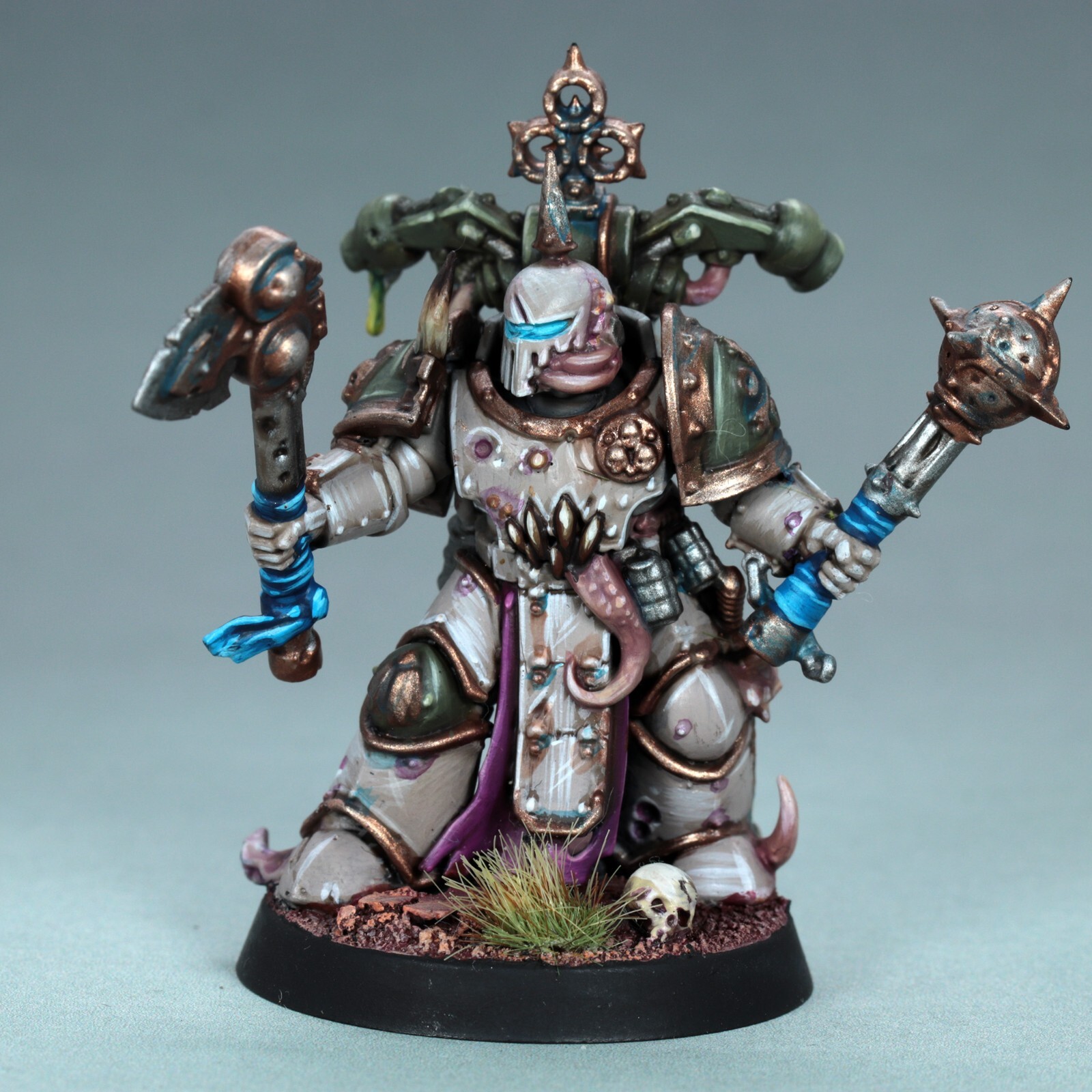painted miniature death guard marine Nurgle plague warhammer 40k
