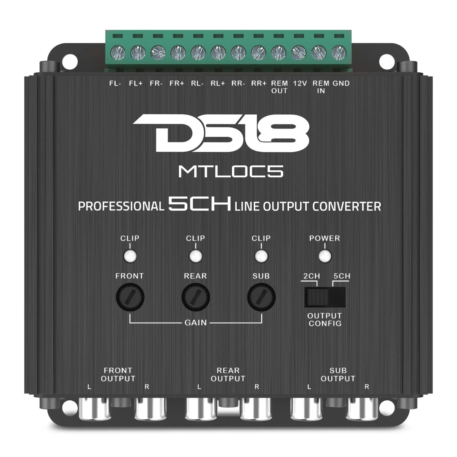 DS18 MTLOC5 5-Channel High-to-Low Line Output Converter Remote