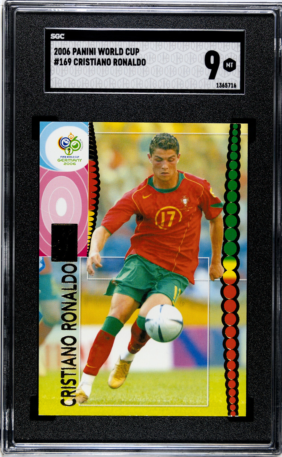 PANINI Soccer Card CRISTIANO RONALDO # 169 World Cup Germany 2006