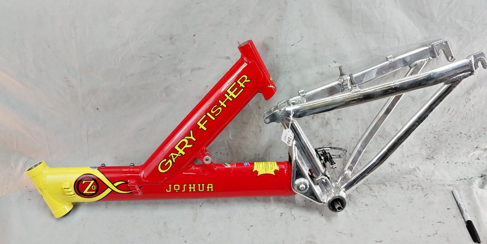 1997 Gary Fisher Joshua Z0 FS MTB Bike Frame 16.5