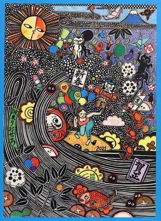 ボールペンで多彩な世界 神戸阪急で200点展示 神戸の女性画家|神戸