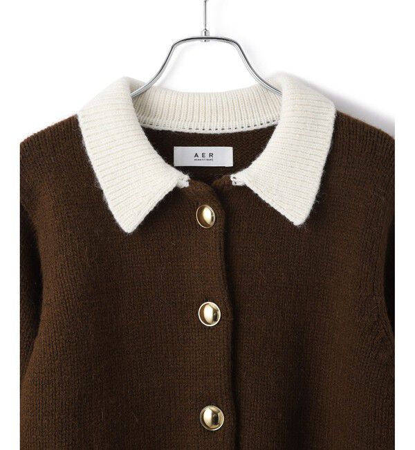 WEB限定】ポロニットカーディガン（ADAM ET ROPE'）｜ルミネの