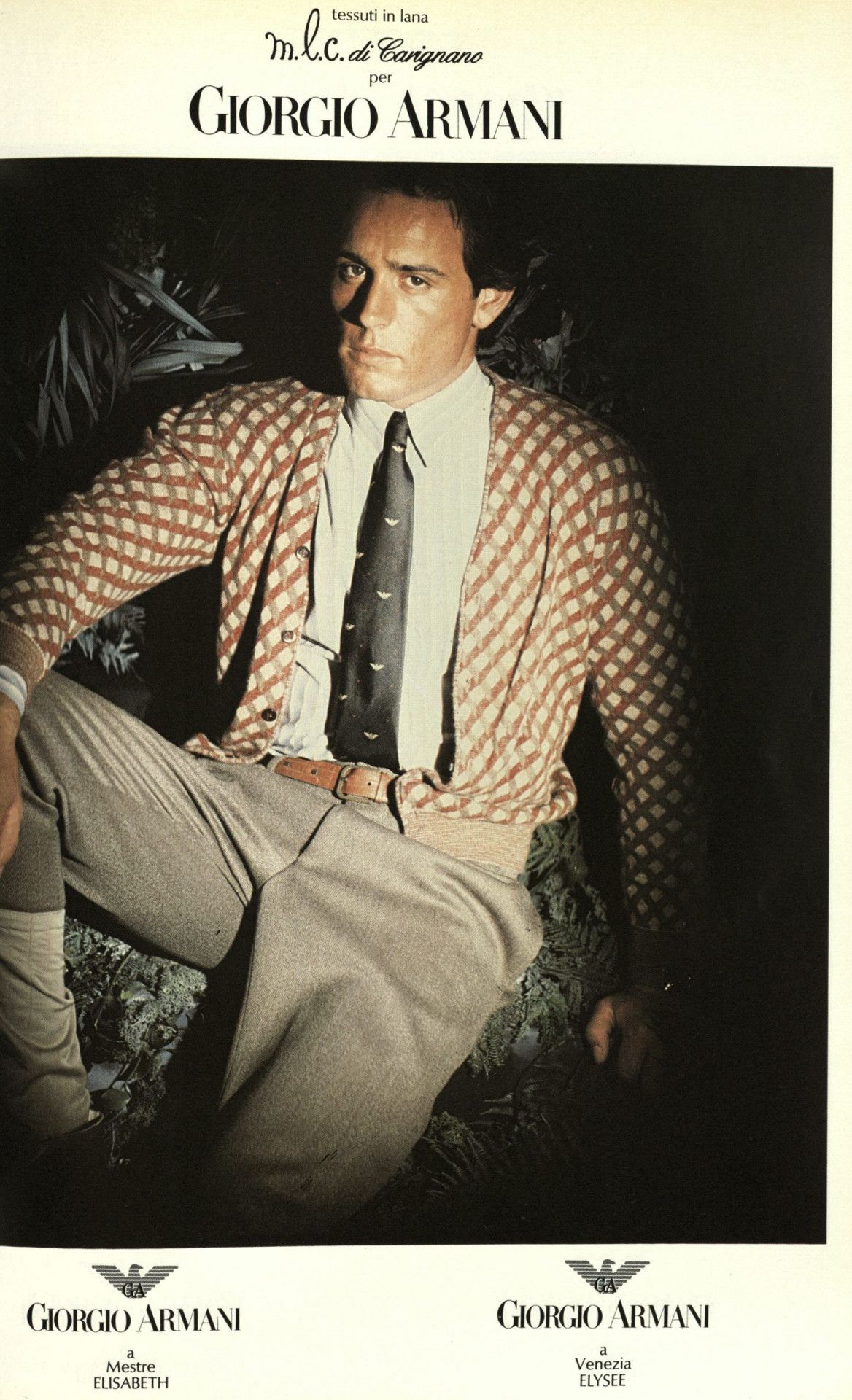 00s archive GIORGIO ARMANI ドッキング シャツ Vintage Giorgio