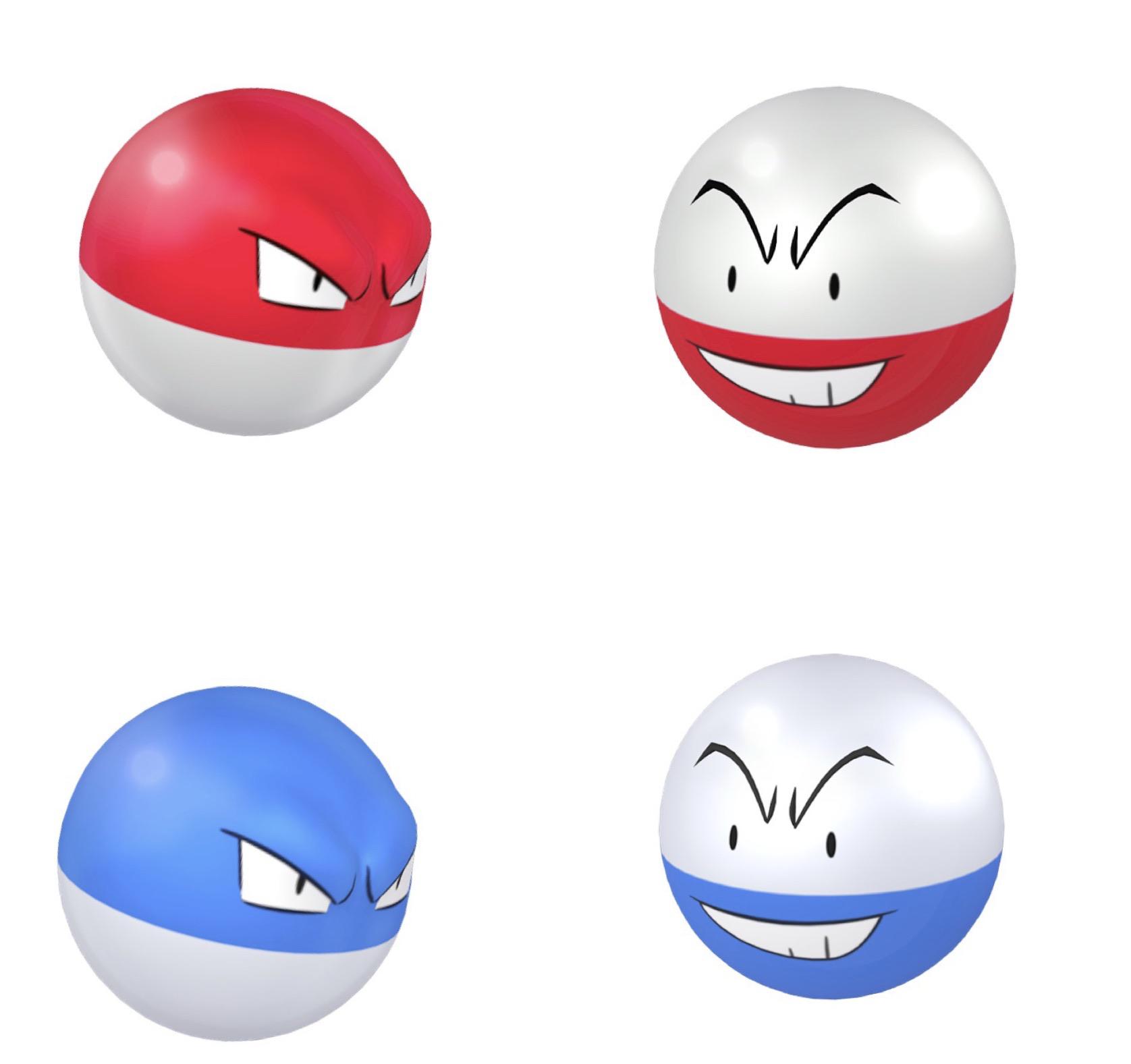 ビリリダマとマルマイン 通常 vs 色違い : r/TheSilphRoad