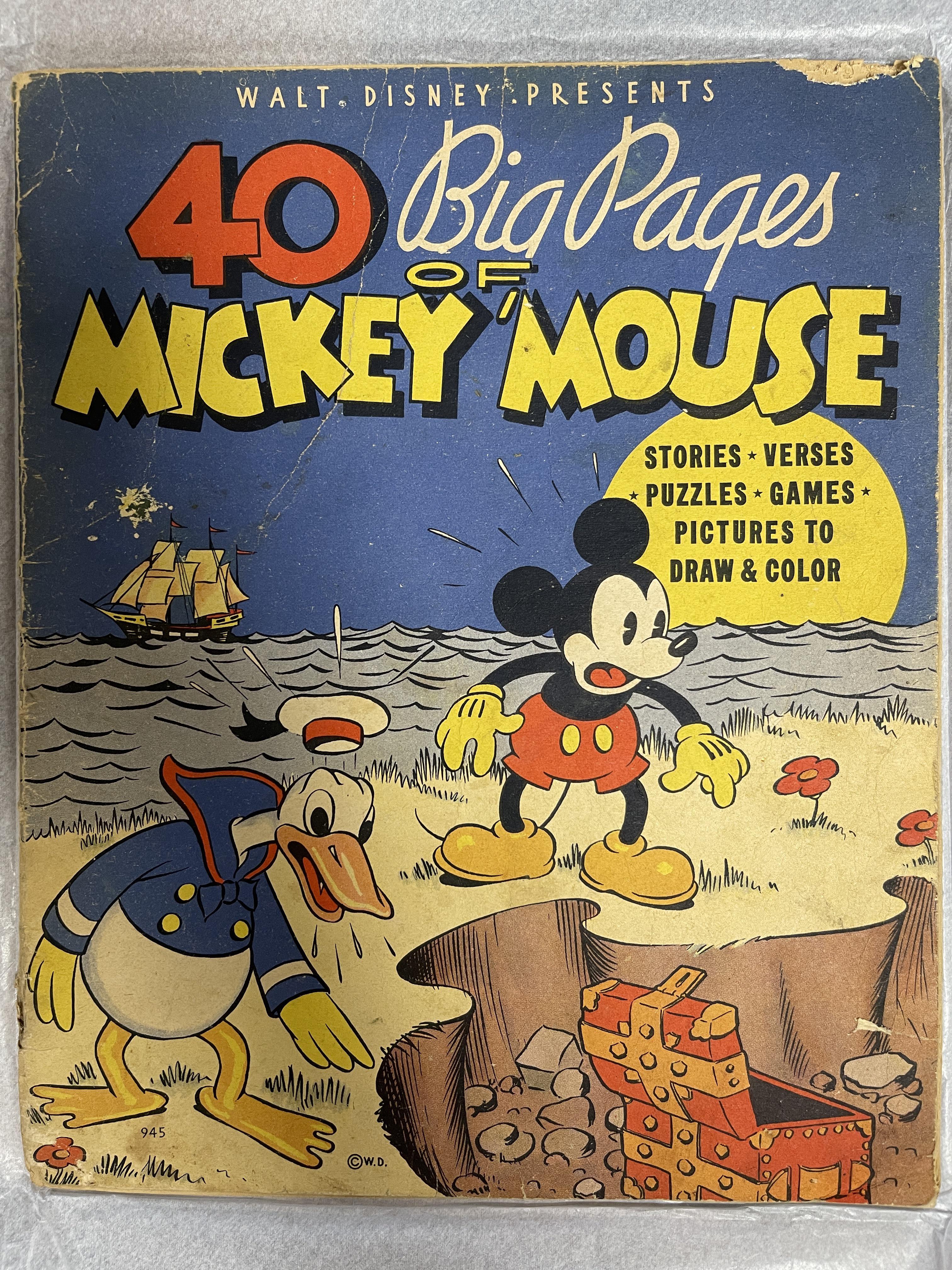 Platinum Age Disney? Yes, please. 40 Big Pages Of Mickey Mouse