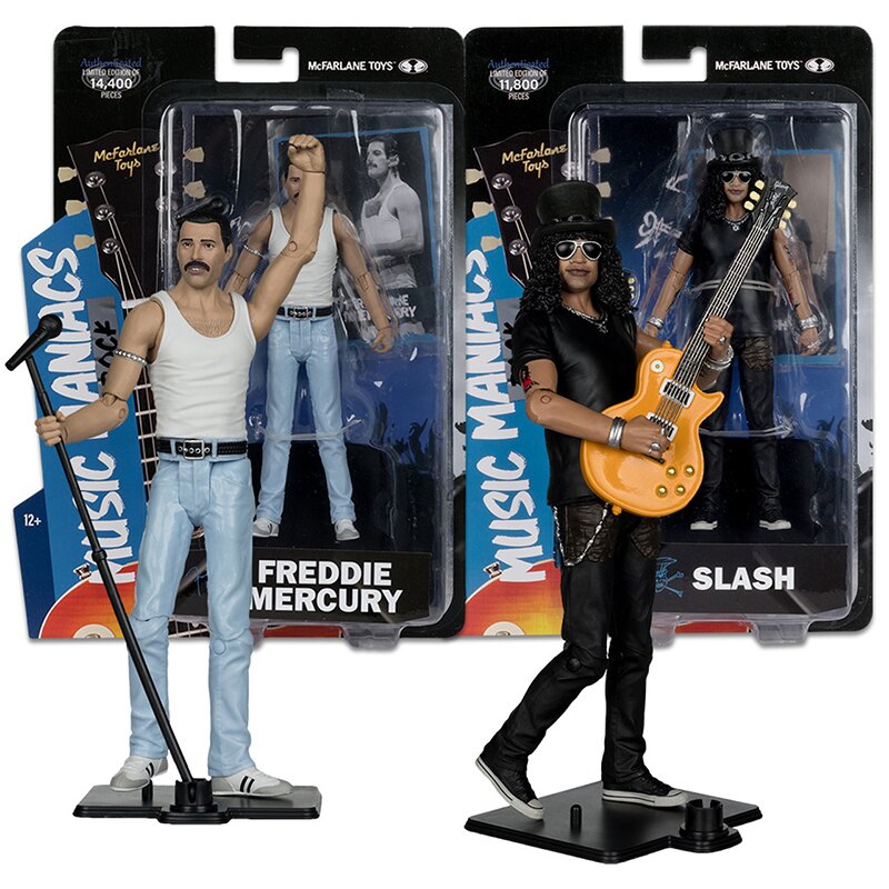 McFarlane Toys Music Maniacs Freddie Mercury and Slash 6-inch