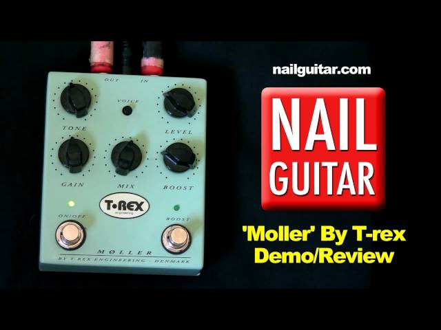 Moller (T-rex) Distortion / Overdrive Guitar Pedal Demo & Review