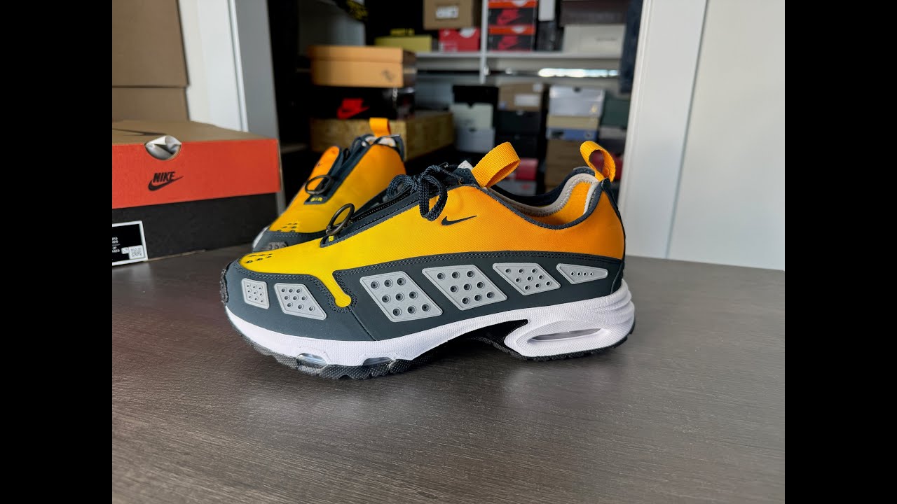 Air Max SNDR Canyon Gold Deep Ocean On Feet - YouTube