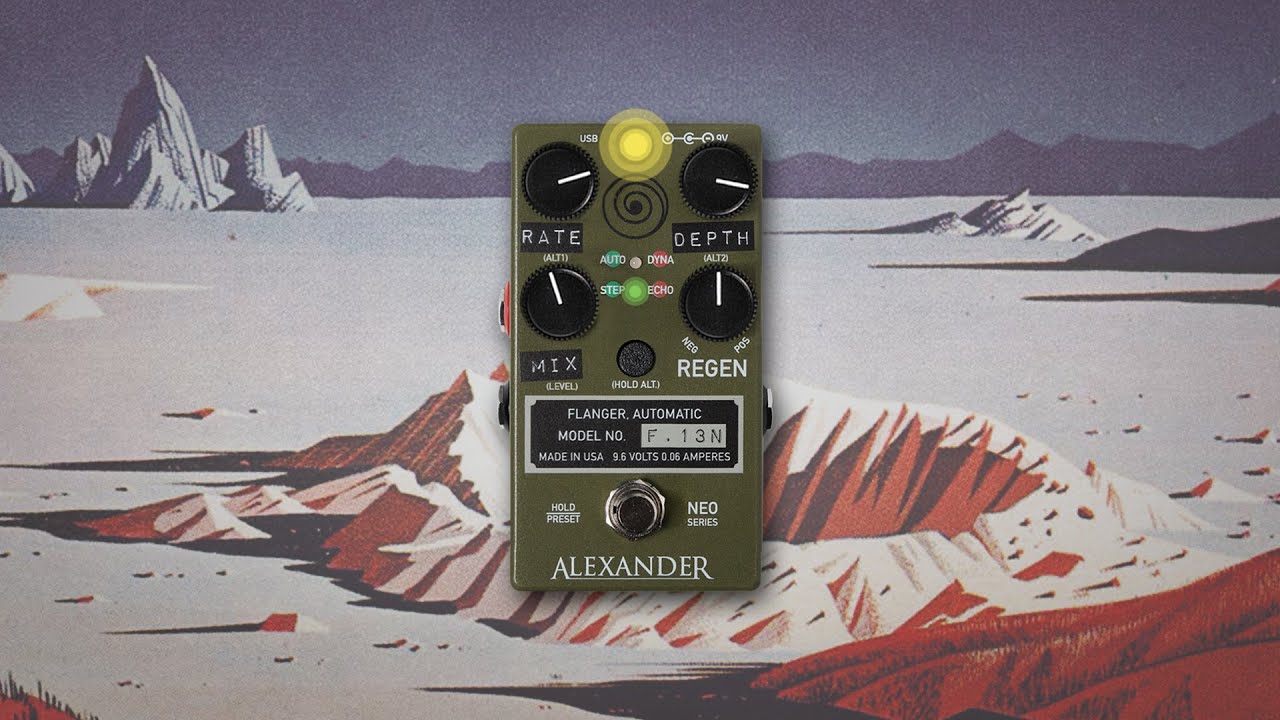 Alexander Pedals F-13 Neo Demo | Showcasing its chorus/vibrato