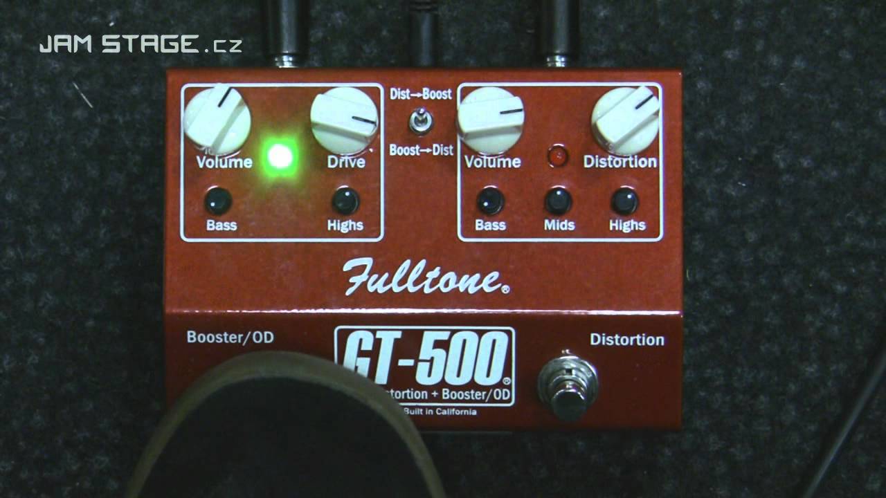 Fulltone GT-500 Overdrive Booster / Distortion.(LP) - YouTube