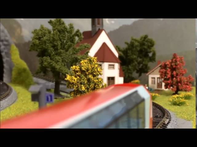 アルプスの氷河特急 デスクトップレイアウトPV - YouTube