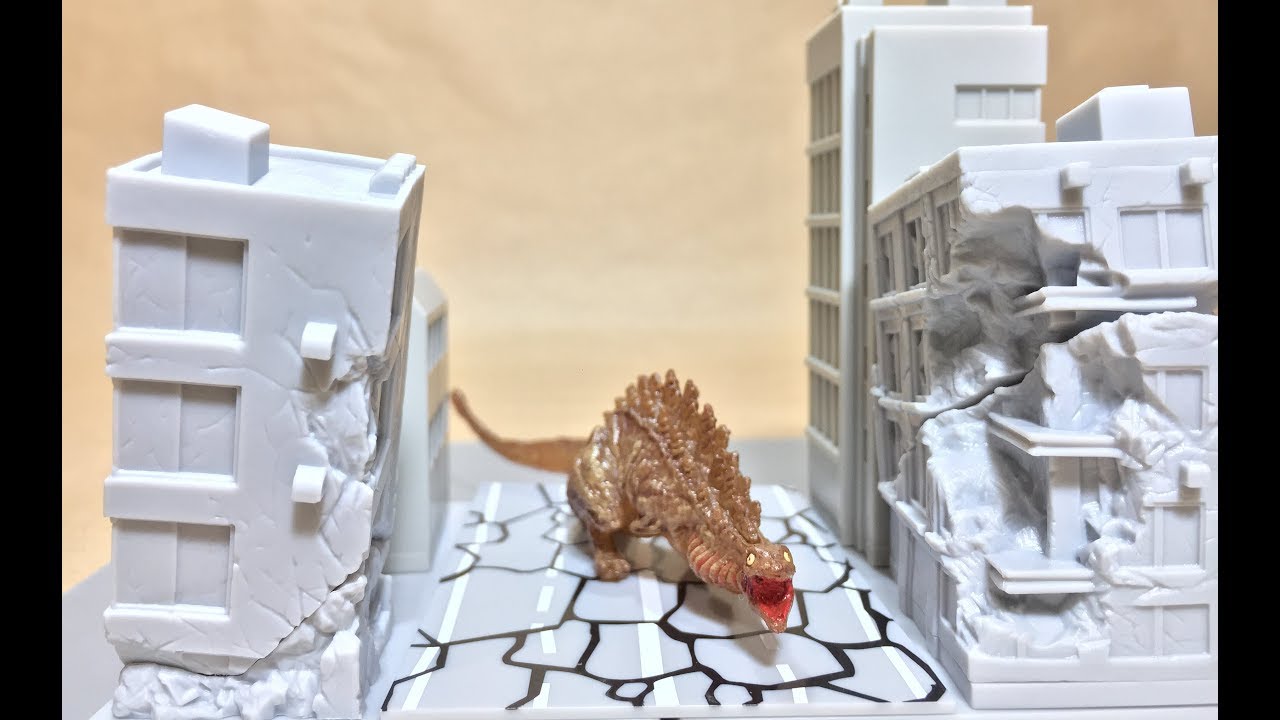 シンゴジラ・クライマックスでジオラマあそび！魂OPTION ACT BUILDING