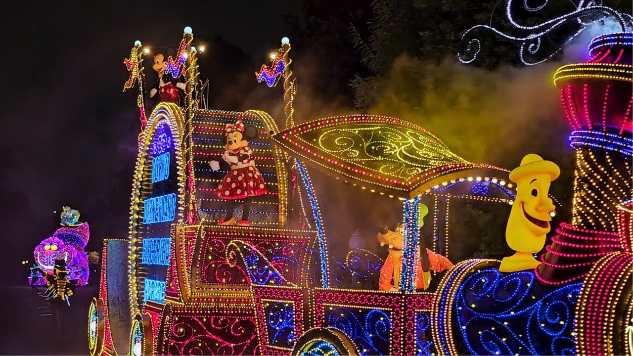 4K】エレクトリカルパレード・ドリームライツ | 最前列 | - YouTube