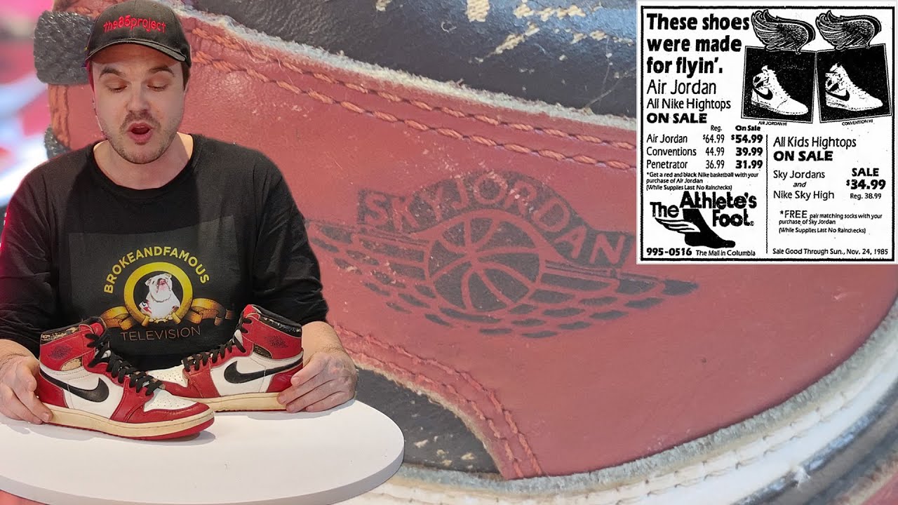 1985 Nike Sky Jordan? The rarely talked about OG Jordan - YouTube