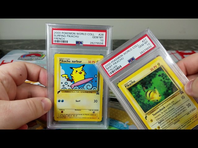 COMPLETE Pikachu World Collection in PSA 10 - YouTube
