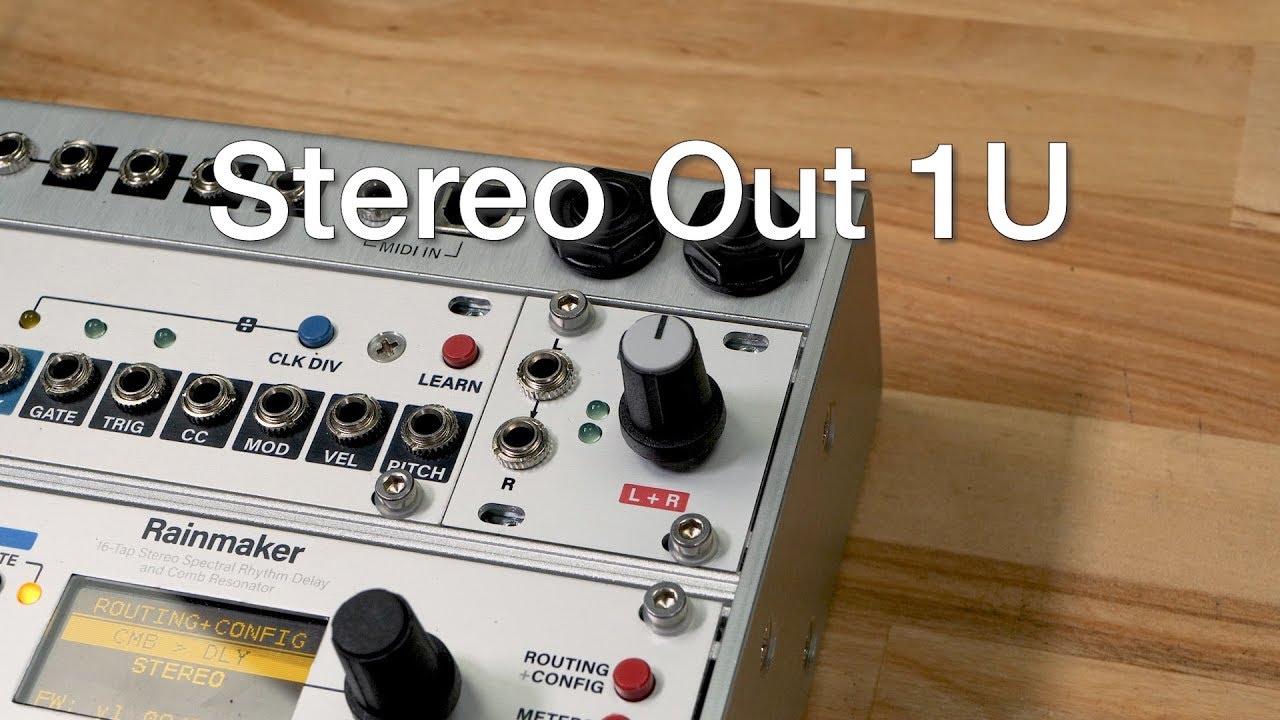 Intellijel Stereo Line Out 1U Eurorack Module (v2) - Elevator Sound