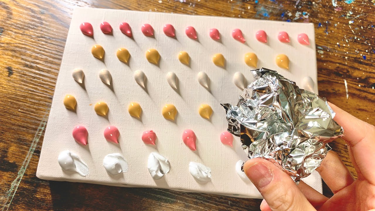 A simple tutorial for painting with aluminum foil - YouTube