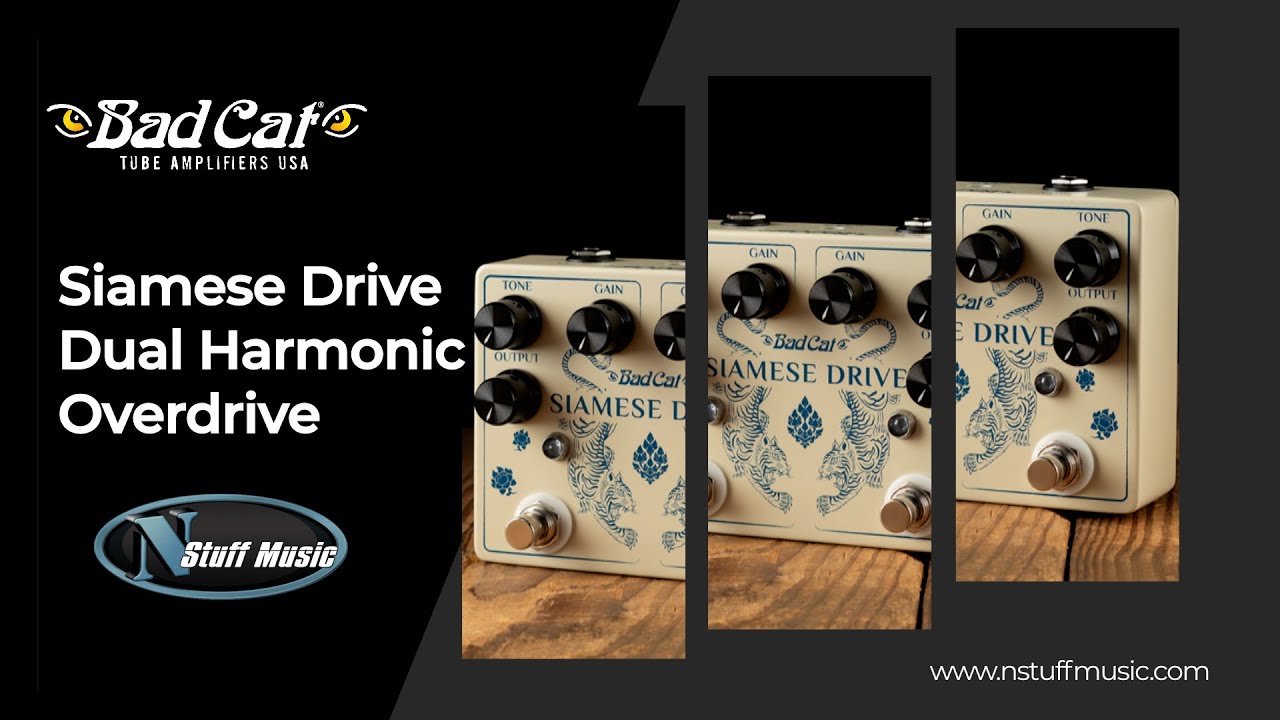 Bad Cat Siamese Drive Dual Harmonic Overdrive Pedal - YouTube
