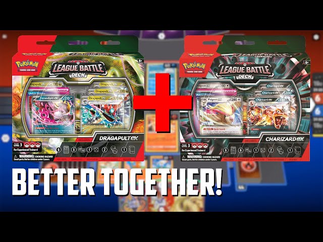 Combine the Dragapult ex League Battle Deck with the Charizard ex