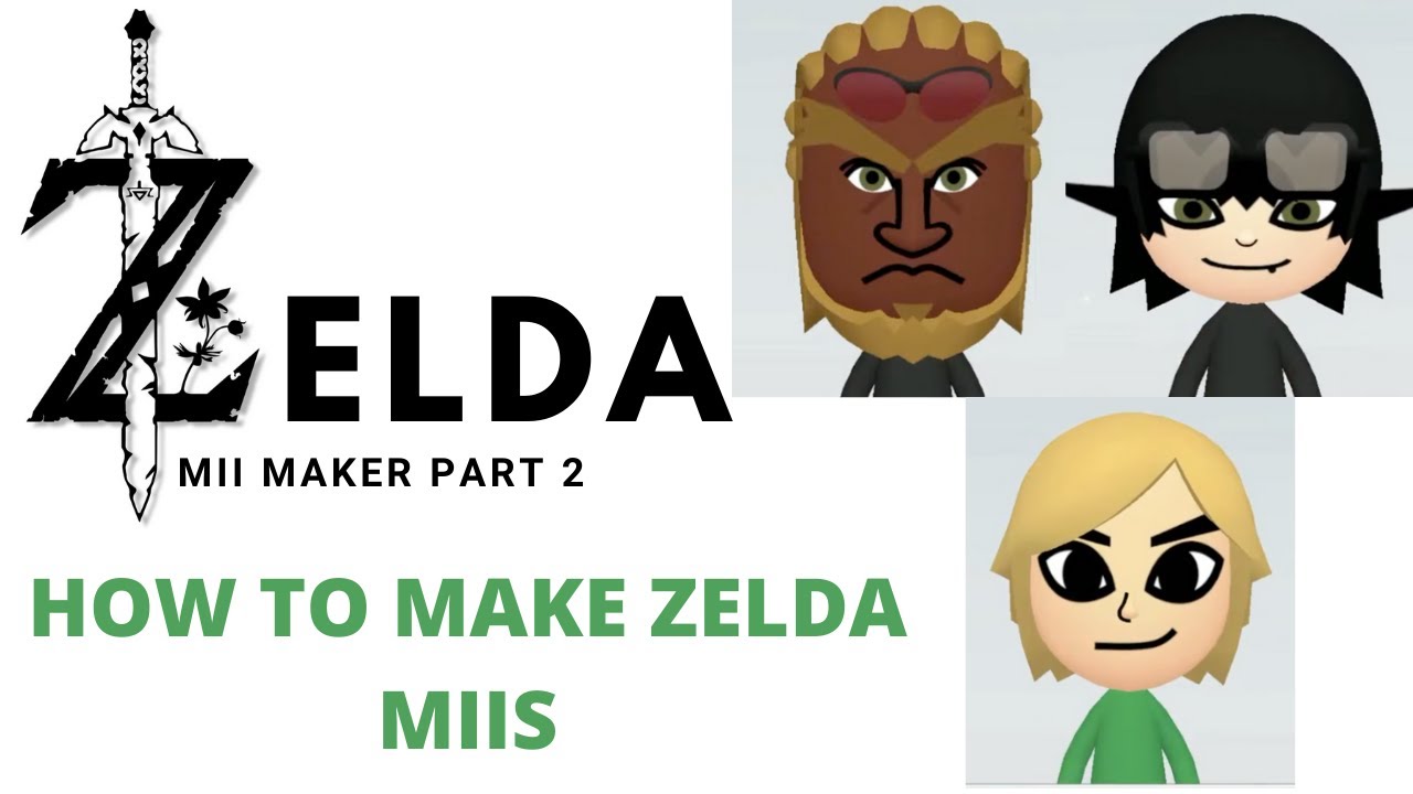 How to make ZELDA MIIS part 2 | Mii Maker - The Homeschool Clan