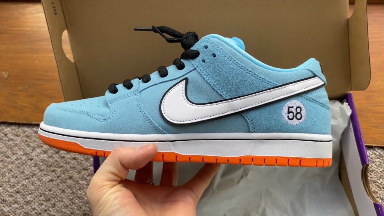 Nike SB Dunk Low Pro Club 58 Gulf - close look+on feet