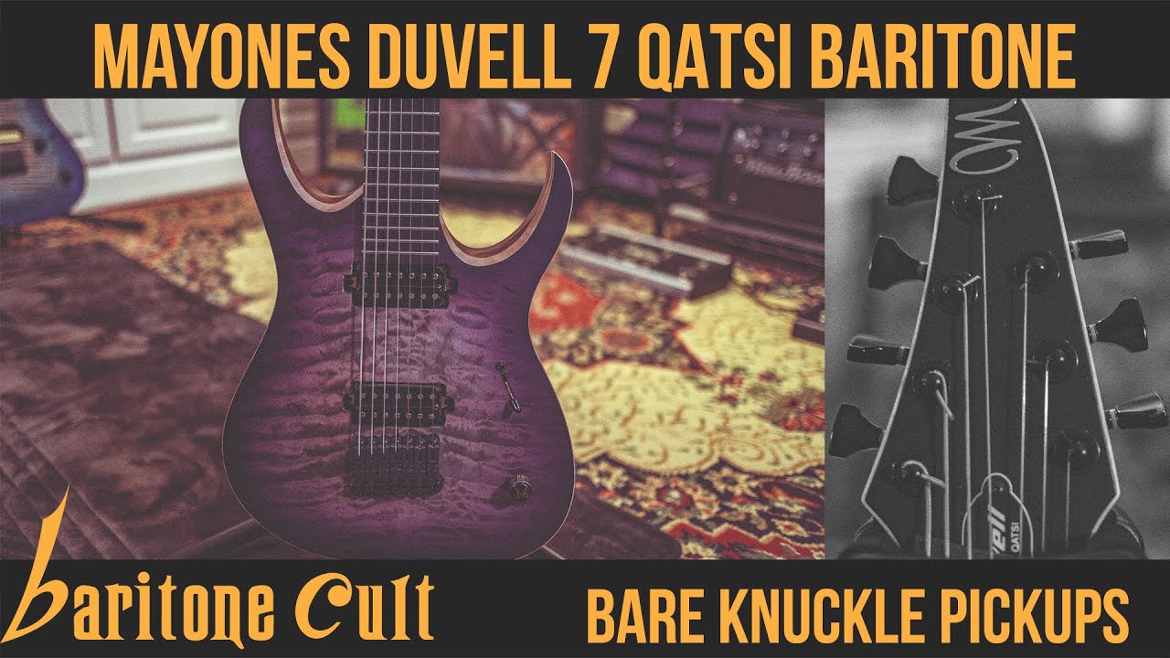 Mayones Duvell 7 27 Scale Baritone Guitar with Bare Knuckle