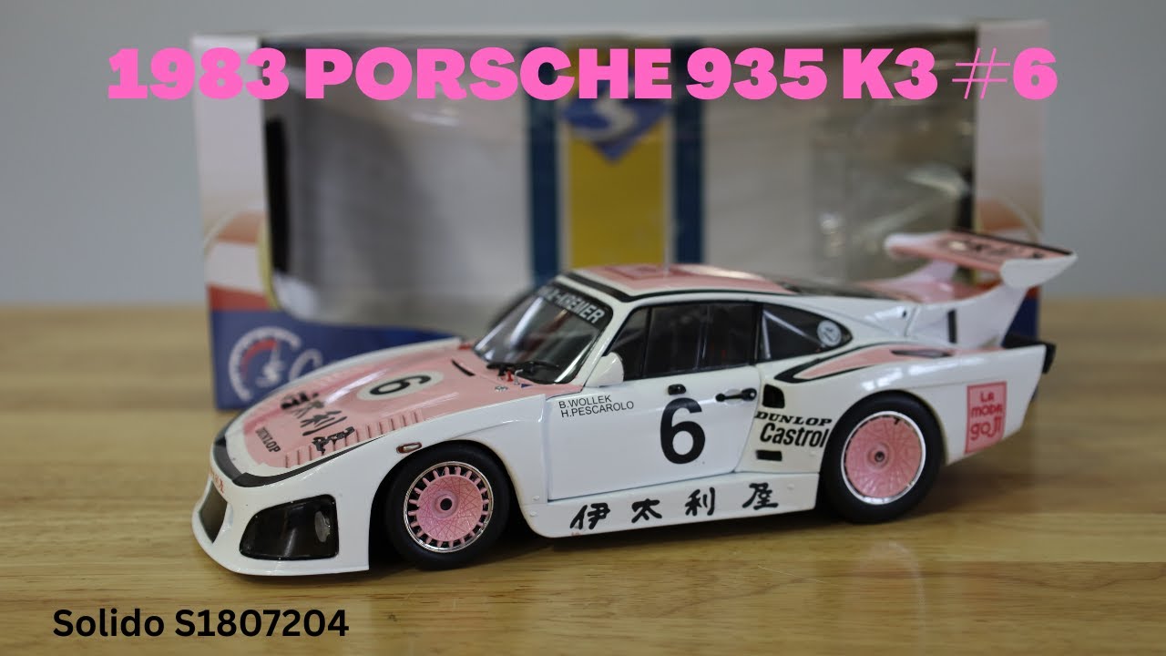 Solido 1981 Porsche 935 K3 Winner 1000KM Suzuka 1:18 Scale Model