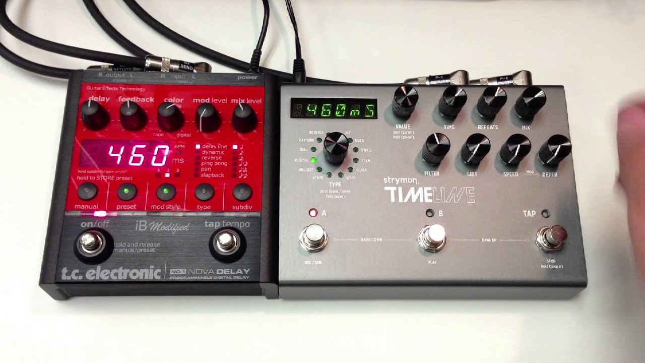 TC Electronic iB Modified Nova Delay ND-1 vs Strymon Timeline