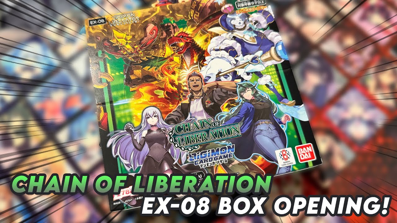 EX-08 Chain of Liberation Box Opening! (Digimon Card Game) - YouTube