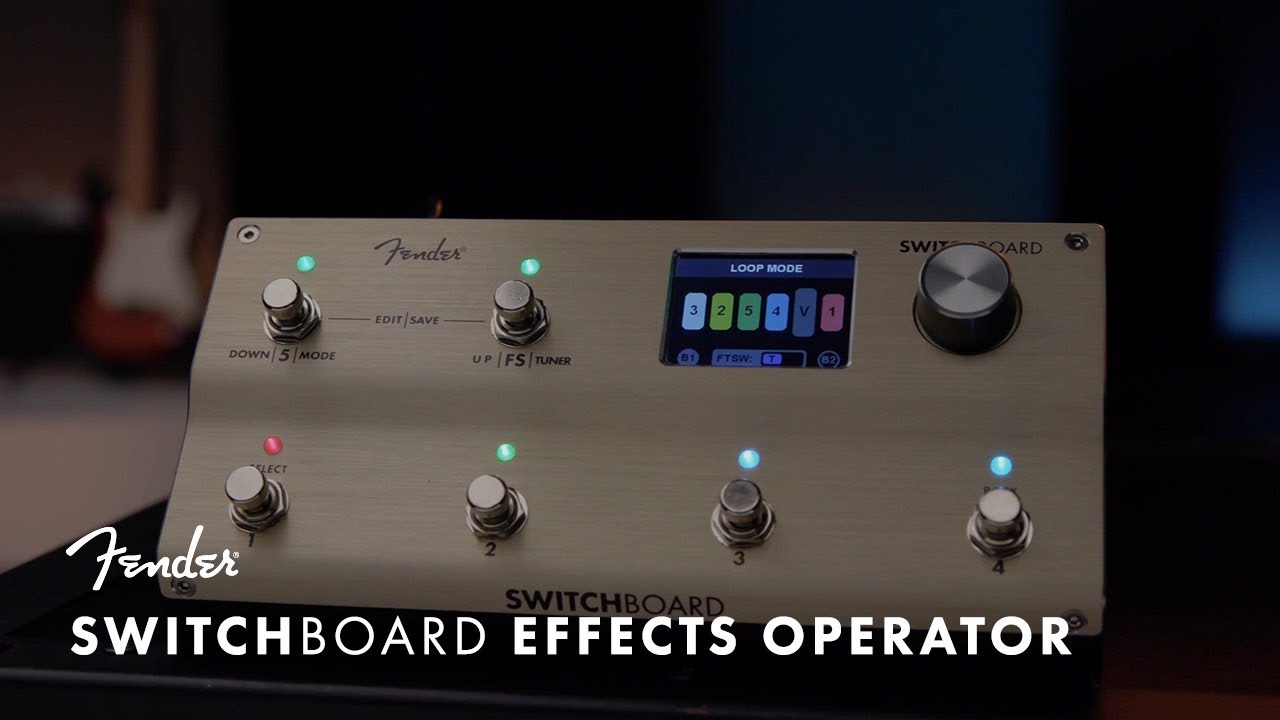 Fender®︎の新エフェクトスイッチャー【SWITCHBOARD™ EFFECTS OPERATOR