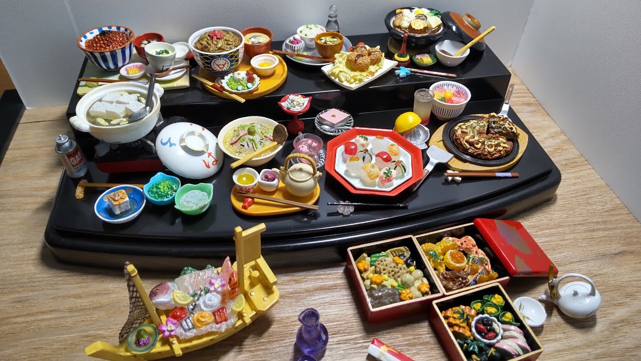 リーメント】和食日和 ぷちサンプルシリーズ ミニチュア - YouTube