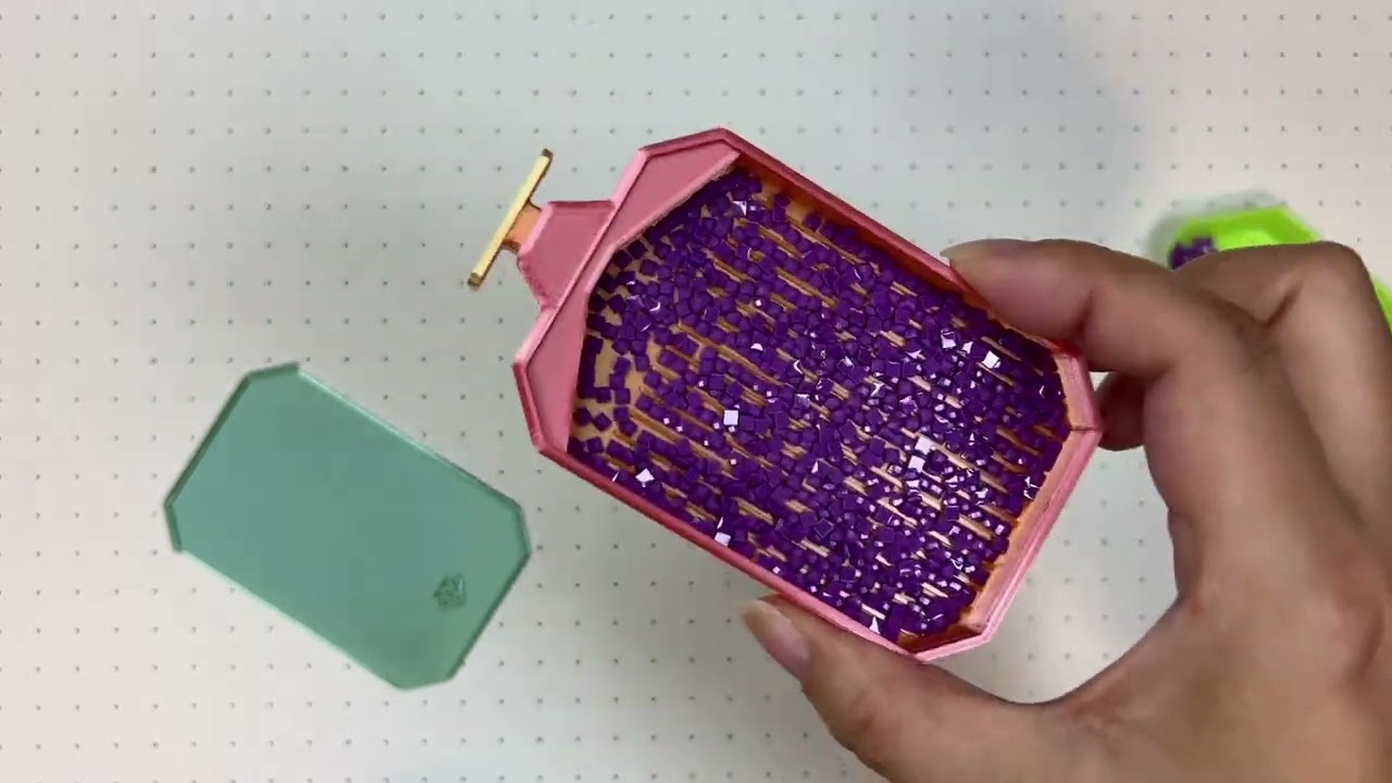 ダイヤモンドアート】トレイの使い方【Diamond painting】 - YouTube