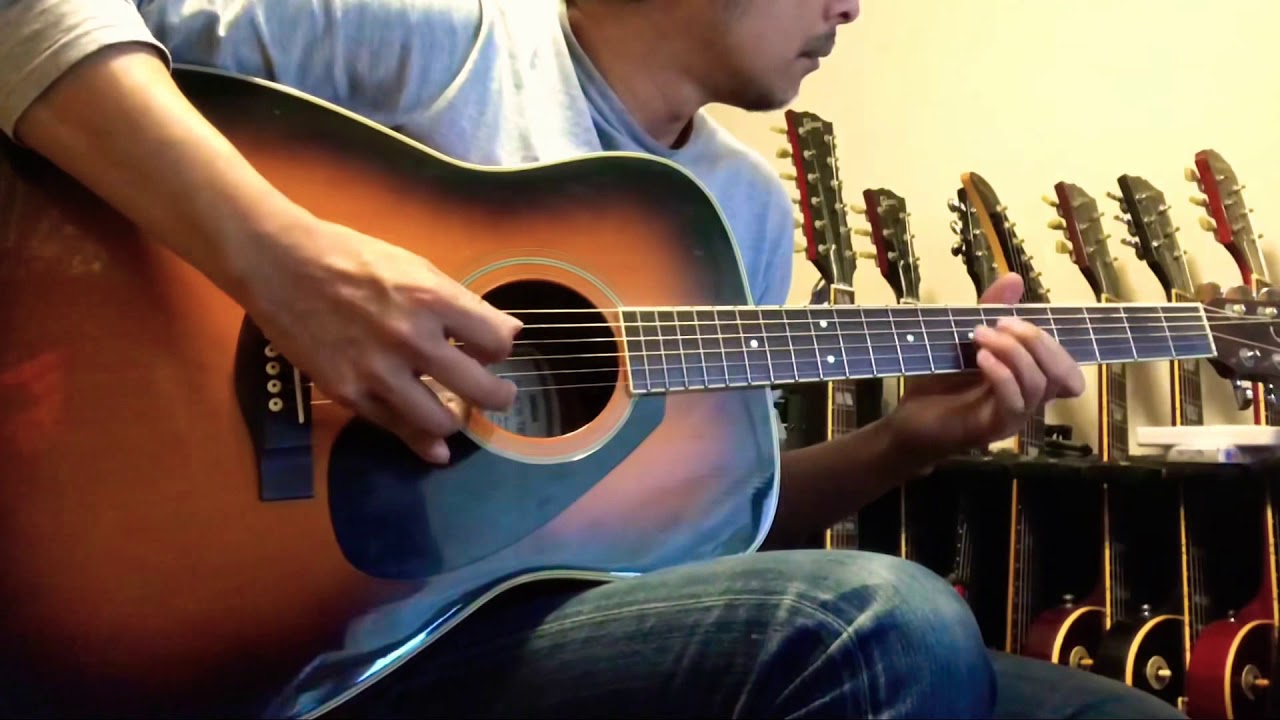 Sound check YAMAHA FG-423S a cheap but nice acoustic guitar - YouTube