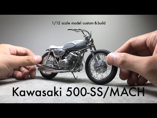 Building Hasegawa 1/12 Kawasaki 500-SS/MACH III (H1) Scale Model