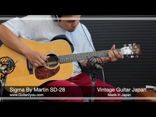 Sigma by Martin SD-28. vinyage guitar japan - YouTube