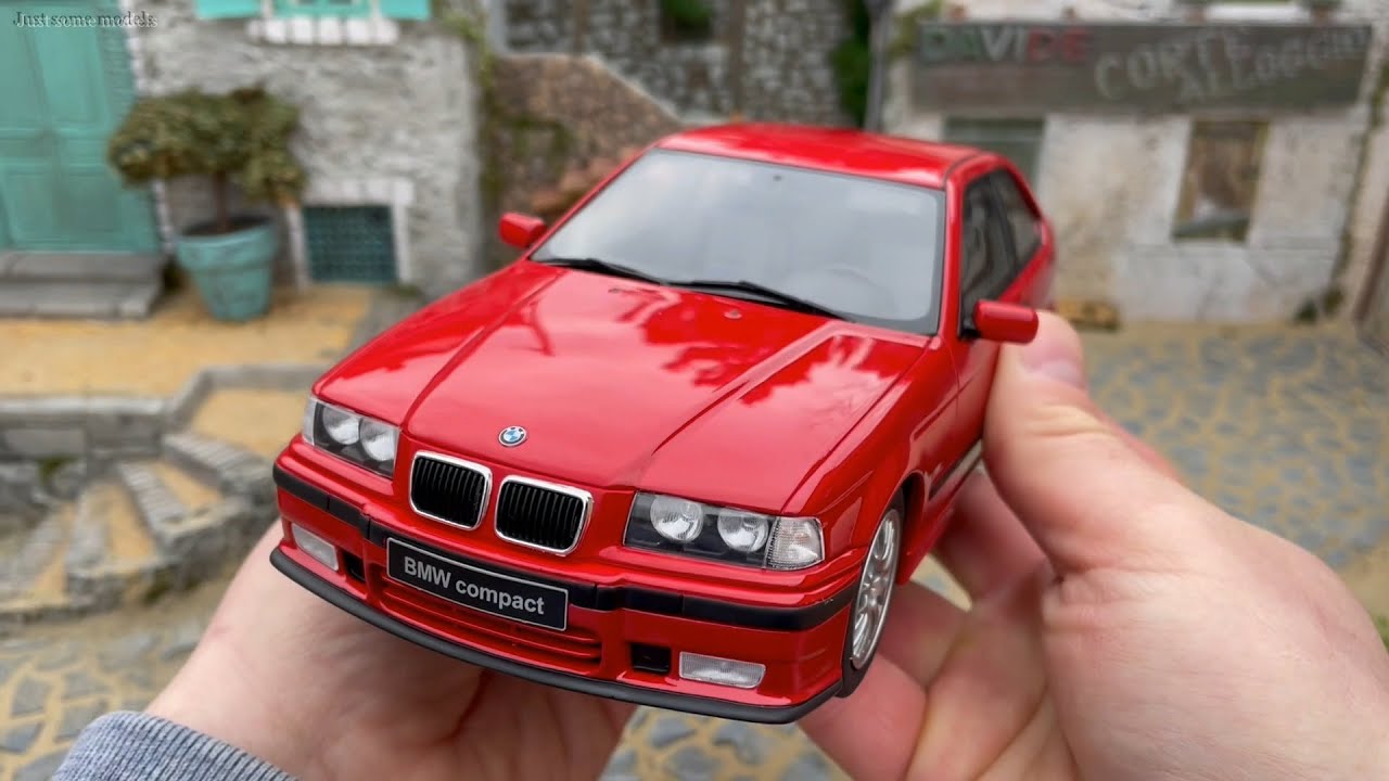 1:18 BMW E36 Compact 323ti '98, Imola red - Otto-mobile [Unboxing