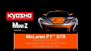 KYOSHO MINI-Z McLaren P1™ GTR Silver/Orange - YouTube