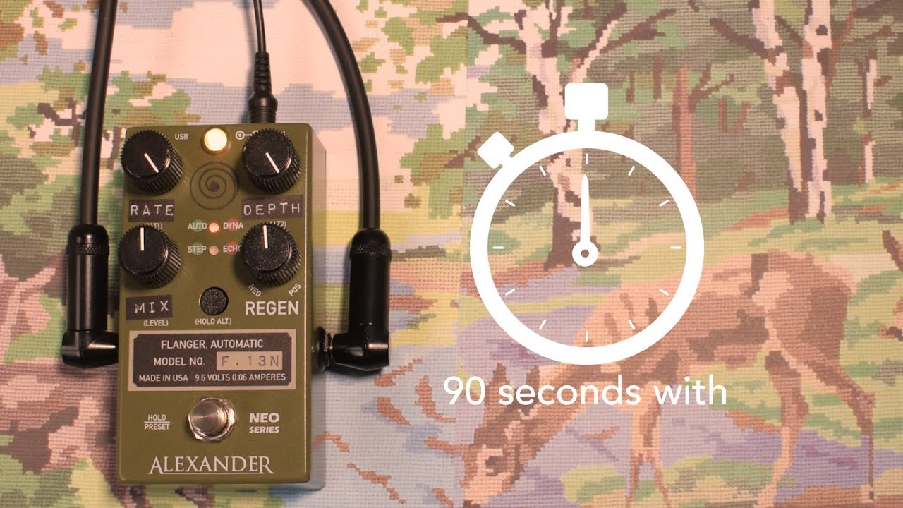 90 Seconds With Alexander F13 Neo Flanger - YouTube