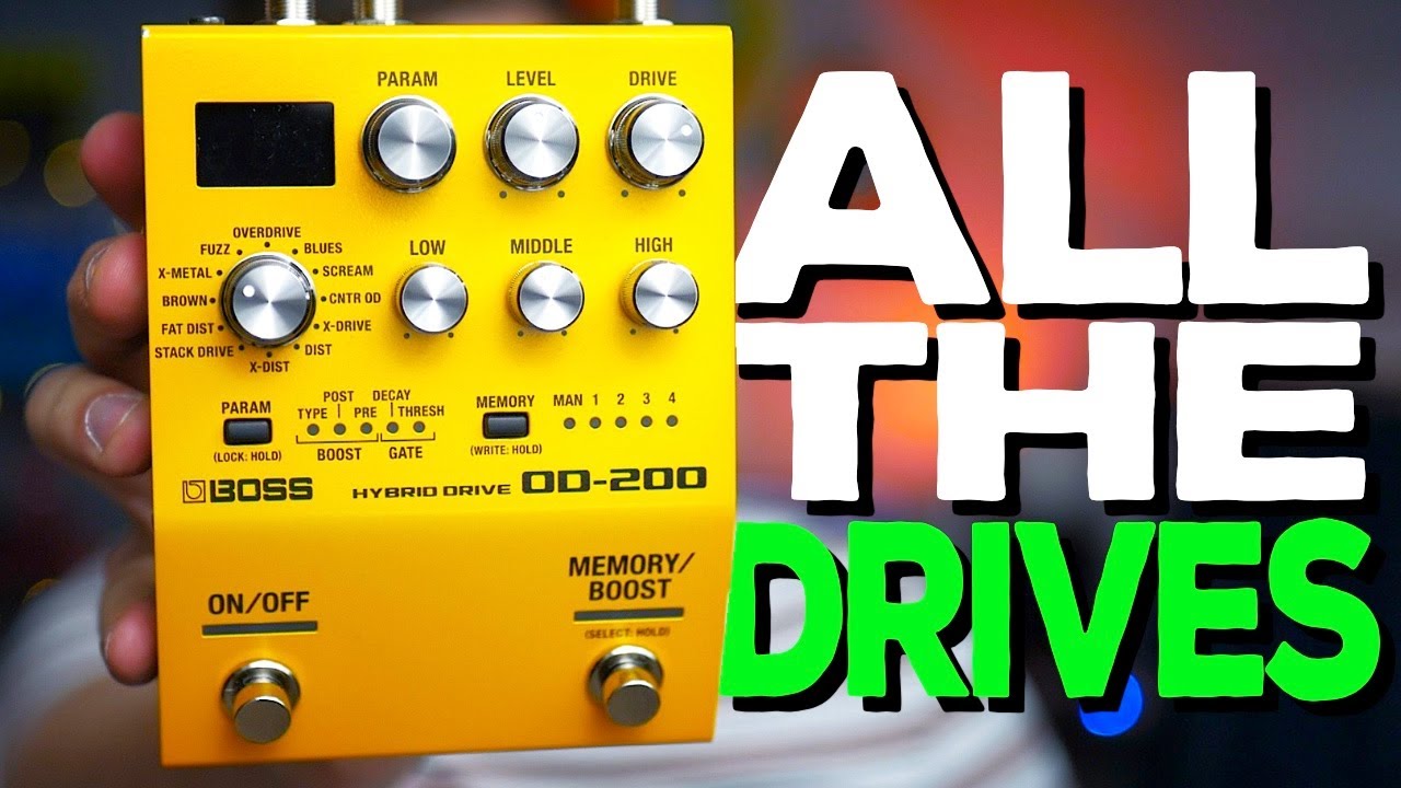 ALL THE DRIVE YOU COULD EVER NEED! Boss OD-200 Hybrid Drive (Demo