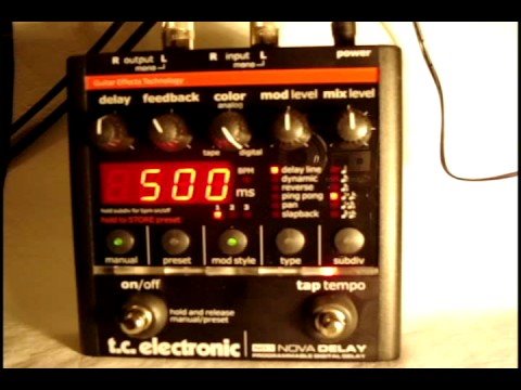 Tc Electronic Nova Delay Demo - YouTube