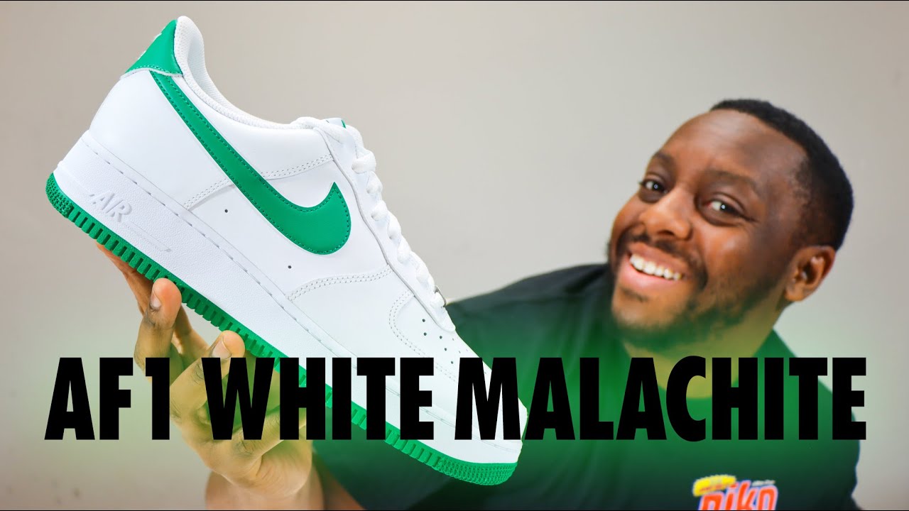Nike Air Force 1 White Malachite Green On Foot Sneaker Review