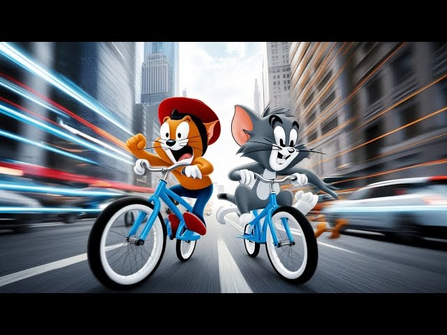 BICYCLE TOM AND JERRY トムとジェリー Tom and Jerry Blue Bicycle